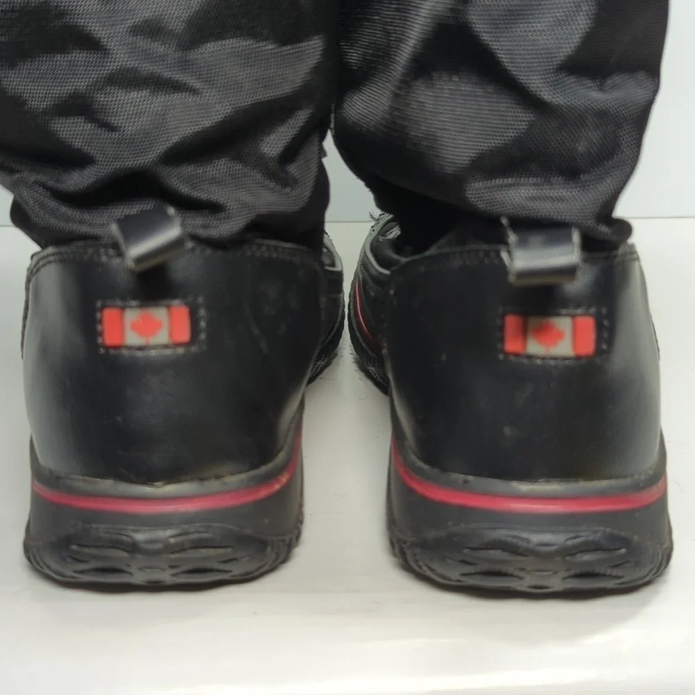 Pajar Canada Tall nylon and leather winter snow boots womans size 5 -5.5 EU 36